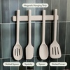 image:imagebella 5 Piece Tool Set with Magnetic Rack Nontoxic Foodgrade OatmilkSlate