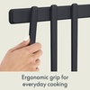 image:imagebella 5 Piece Tool Set with Magnetic Rack Nontoxic Foodgrade OatmilkSlate
