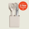image:imagebella 6 Pc Modular Kitchen Utensil Tool Set NonToxic Silcone OatmilkOatmilk
