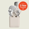 image:imagebella 6 Pc Modular Kitchen Utensil Tool Set NonToxic Silcone OatmilkOatmilk
