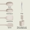 image:imagebella 6 Pc Modular Kitchen Utensil Tool Set NonToxic Silcone OatmilkOatmilk