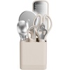 image:imagebella 6 Pc Modular Kitchen Utensil Tool Set NonToxic Silcone OatmilkOatmilk