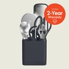 image:imagebella 6 Pc Modular Kitchen Utensil Tool Set NonToxic Silcone OatmilkSlate