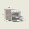 image:imagebella 6 Slice Toaster Oven With Air fryer SurfOatmilk