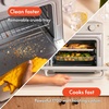 image:imagebella 6 Slice Toaster Oven With Air fryer SurfOatmilk