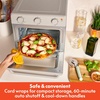 image:imagebella 6 Slice Toaster Oven With Air fryer SurfOatmilk