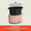 image:imagebella 6qt Manual NonToxic Slow Cooker with Cord Storage PlumBlossom