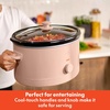 image:imagebella 6qt Manual NonToxic Slow Cooker with Cord Storage PlumBlossom