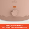 image:imagebella 6qt Manual NonToxic Slow Cooker with Cord Storage PlumBlossom