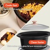 image:imagebella 6qt Manual NonToxic Slow Cooker with Cord Storage PlumBlossom
