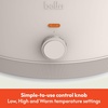 image:imagebella 6qt Manual NonToxic Slow Cooker with Cord Storage PlumOatmilk