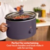 image:imagebella 6qt Manual NonToxic Slow Cooker with Cord Storage PlumPlum