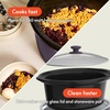 image:imagebella 6qt Manual NonToxic Slow Cooker with Cord Storage PlumPlum