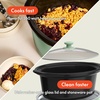image:imagebella 6qt Manual NonToxic Slow Cooker with Cord Storage PlumSeaglass