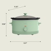 image:imagebella 6qt Manual NonToxic Slow Cooker with Cord Storage PlumSeaglass