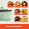 image:imagebella 6qt Manual NonToxic Slow Cooker with Cord Storage PlumSeaglass