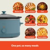 image:imagebella 6qt Manual NonToxic Slow Cooker with Cord Storage PlumSurf