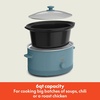 image:imagebella 6qt Manual NonToxic Slow Cooker with Cord Storage PlumSurf