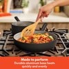 image:imagebella 7 Piece Cookware Set with EverGood Ceramic Nonstick Coating Dishwasher Safe Oven Safe All Stovetops Compatible Glass Lids with Silicone Rims Cool Touch Handles BlackBlack