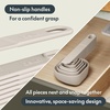 image:imagebella 9 Piece Nested Measuring Set NonToxic Silicone OatmilkOatmilk