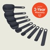 image:imagebella 9 Piece Nested Measuring Set NonToxic Silicone OatmilkSlate