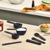 image:imagebella 9 Piece Nested Measuring Set NonToxic Silicone OatmilkSlate