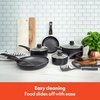 image:imagebella Cookware Set with Glass Lids with Nonstick PFOA Free and Scratch Resistant Surface Aluminum Bakeware Pots and Pans Storage Bowls amp Utensils Compatible with All Stovetops 21 Piece GrayBlack