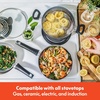 image:imagebella Cookware Set with Glass Lids with Nonstick PFOA Free and Scratch Resistant Surface Aluminum Bakeware Pots and Pans Storage Bowls amp Utensils Compatible with All Stovetops 21 Piece GrayBlack