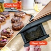 image:imagebella Electric 105x20 Ceramic NonToxic Titanium Griddle CopperBlackCopper
