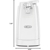 image:imagebella Electric Can Opener and Knife Sharpener Removable Cutting Lever Cord Storage Stainless Steel Blade White