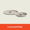 image:imagebella FitsAnywhere 9Piece Nonstick NonToxic Cookware Set OatmilkOatmilk
