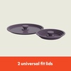 image:imagebella FitsAnywhere 9Piece Nonstick NonToxic Cookware Set OatmilkPlum