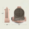 image:imagebella FitsAnywhere FlipnStore NonToxic Belgian Waffle Maker OatmilkBlossom