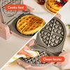 image:imagebella FitsAnywhere FlipnStore NonToxic Belgian Waffle Maker OatmilkBlossom