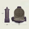 image:imagebella FitsAnywhere FlipnStore NonToxic Belgian Waffle Maker OatmilkPlum