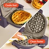 image:imagebella FitsAnywhere FlipnStore NonToxic Belgian Waffle Maker OatmilkPlum