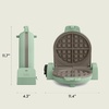 image:imagebella FitsAnywhere FlipnStore NonToxic Belgian Waffle Maker OatmilkSeaglass