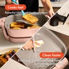 image:imagebella FitsAnywhere SAUTE Make amp Take Skillet NonToxic Ceramic OatmilkBlossom