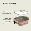 image:imagebella FitsAnywhere SAUTE Make amp Take Skillet NonToxic Ceramic OatmilkBlossom