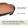 image:imagebella FitsAnywhere SAUTE Make amp Take Skillet NonToxic Ceramic OatmilkCopper