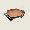 image:imagebella FitsAnywhere SAUTE Make amp Take Skillet NonToxic Ceramic OatmilkCopper