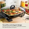 image:imagebella FitsAnywhere SAUTE Make amp Take Skillet NonToxic Ceramic OatmilkCopper