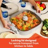 image:imagebella FitsAnywhere SAUTE Make amp Take Skillet NonToxic Ceramic OatmilkOatmilk