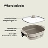 image:imagebella FitsAnywhere SAUTE Make amp Take Skillet NonToxic Ceramic OatmilkOatmilk