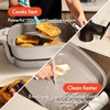 image:imagebella FitsAnywhere SAUTE Make amp Take Skillet NonToxic Ceramic OatmilkOatmilk