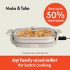 image:imagebella FitsAnywhere SAUTE Make amp Take Skillet NonToxic Ceramic OatmilkOatmilk