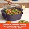 image:imagebella FitsAnywhere SAUTE Make amp Take Skillet NonToxic Ceramic OatmilkPlum