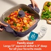 image:imagebella FitsAnywhere SAUTE Make amp Take Skillet NonToxic Ceramic OatmilkPlum