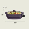 image:imagebella FitsAnywhere SAUTE Make amp Take Skillet NonToxic Ceramic OatmilkPlum