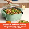 image:imagebella FitsAnywhere SAUTE Make amp Take Skillet NonToxic Ceramic OatmilkSeaglass